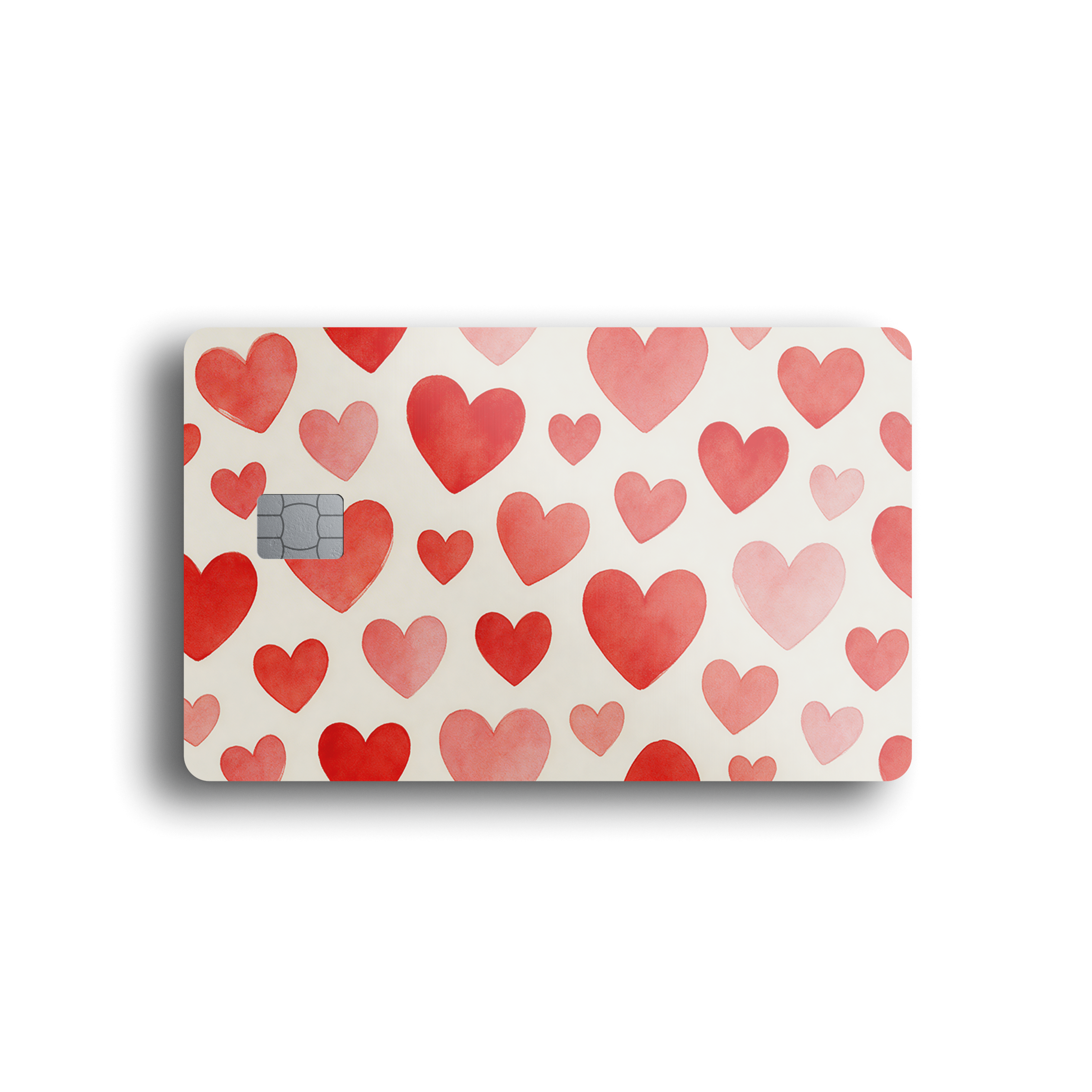 Watercolor Heart Drift Card Skin